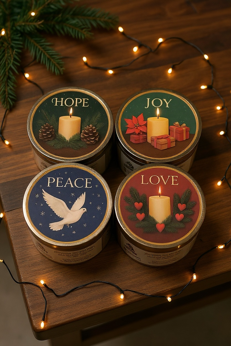 Christmas Lights - Bundle of 4 candles
